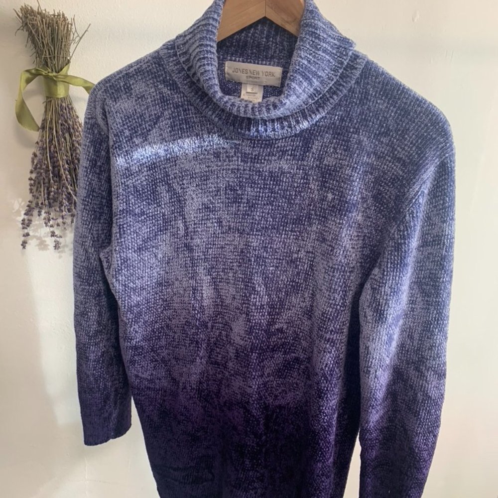 Jones New York Sport Ombre purple sweater